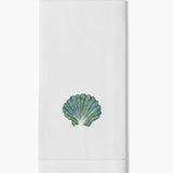 Shell Scallop Teal Towel Towel
