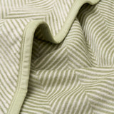 Harborview Herringbone Garden Green Blanket