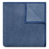 Harborview Herringbone Midi Navy Blanket