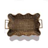 Small Scalloped Tray: Brown