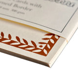 10 Postcards with Patterned Border in Cocoa