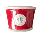 Windsor Kew Low Pots Berry red