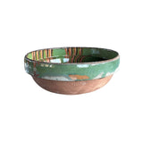 Marbleized Green Cottage Crafted Bowl