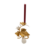 Golden Gourd Leaf Candleholder