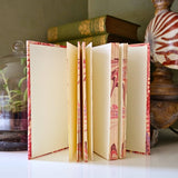 Hand-Marbled Hardcover Notebook in Florentine Pink
