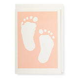 Baby Feet Letterpress Notelet