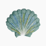 Shell Scallop Teal Towel Towel