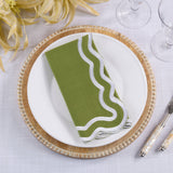 Garden Green Scallop Napkins
