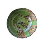 Marbleized Green Cottage Crafted Bowl