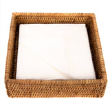 Square Rattan Luncheon Napkin Holder