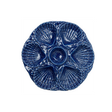 Oyster Plate Cobalt Blue