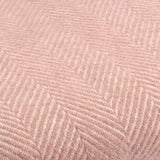 Southampton Home Washable Wool Herringbone Throw ~ Rose ~