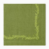 Prism Vine Linen Dinner Napkin: Lime