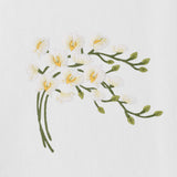 Orchid Spray White Towel
