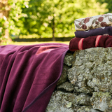 Harborview Herringbone Plum Blanket: Original