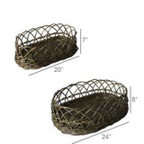 Medium Oval Rattan Basket