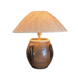 Glazed Handled Pot Table Lamp