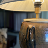 Glazed Handled Pot Table Lamp