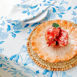 Pomegranate Blue White Tablecloth L 108" W 72"