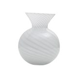 White Stripe Bud Vase