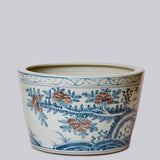 Blue and White Porcelain Planter