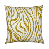 Greer Bamboo Gold Printed Throw Pillow