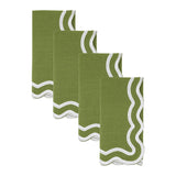 Garden Green Scallop Napkins