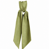 Linen Wreath Sash Avocado Green