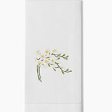 Orchid Spray White Towel