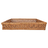 Handwoven Rattan Square Serving Tray