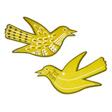 Fancy Songbird Gift Tags in Moss (Set of 5)