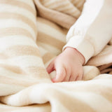 Sweet Pea Stripe Oak Mini Blanket
