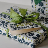 Leaves & Stars Gift Cards in Black Forest & Sap (Set of 6)