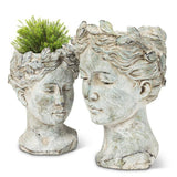 Women Cement Head Planter
