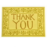 Card Arabesque Thank You Yellow
