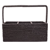 Handwoven Rattan Cutlery Caddy