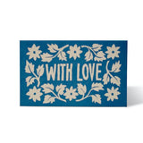 Leaves & Stars Gift Cards in Bright Blue (Set of 6)a
