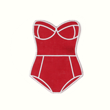 Red Swimsuit Cocktail Napkins (Set of 4)