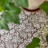 Gathered Garden Tablecloth in Saddle Brown 108" Round