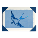 Blue Swallow Letterpress Notelets (Set of 5)