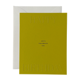 Happy Birthday No. 55: Chartreuse