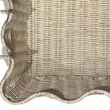 Small Scalloped Tray: Brown
