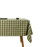 Olive Gingham Tablecloth