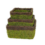 Woven Moss Hanging Basket