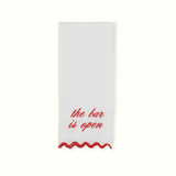 The Bar is Open Linen Bar Towel