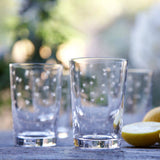 Engraved Star Crystal Tumblers (Set of 6)