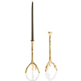 Gold Manzanita Candle Holder