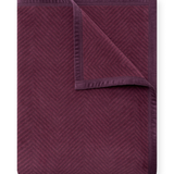 Harborview Herringbone Plum Blanket: Original