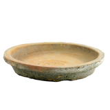 Rustic Terra Cotta Saucer in Antique Red
