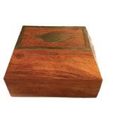 Palomino Brass Inlay Wood Box